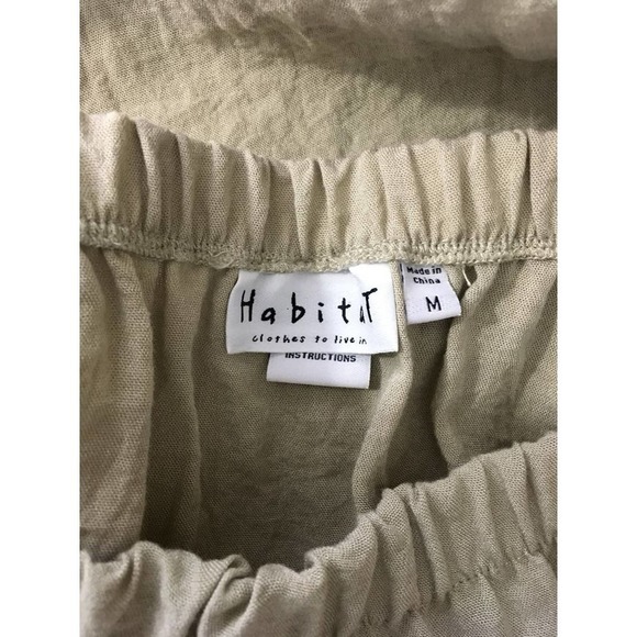Habitat Clothes to Live In Womens Skirt Flared Bottom Maxi Beige Size M - Picture 10 of 11